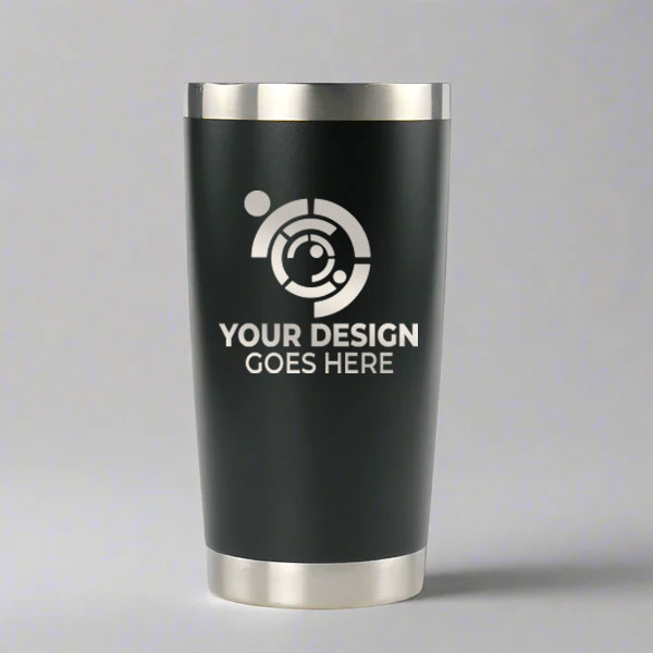 20oz Custom Stainless Steel Tumbler – Laser Engraved