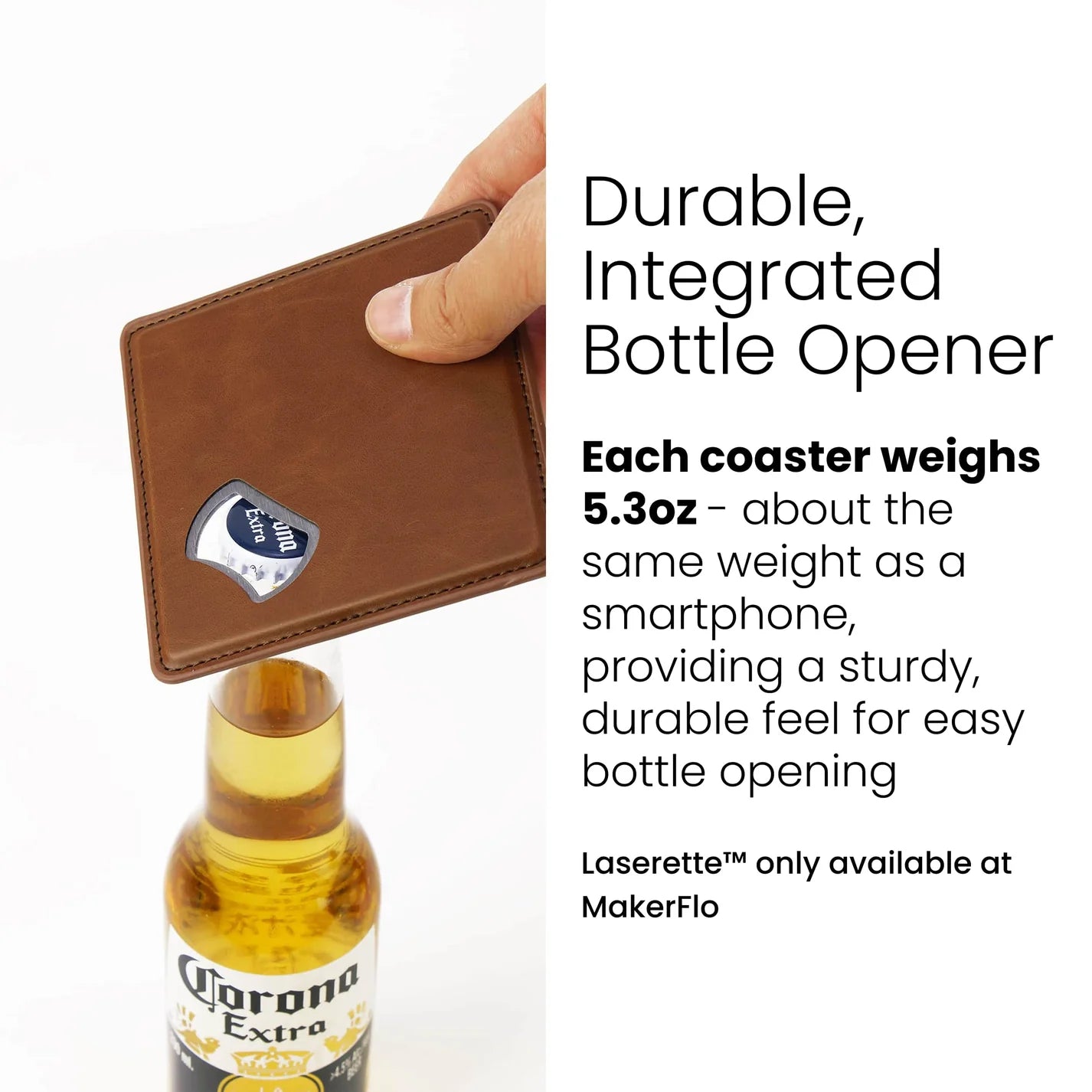 Laserette Bottle Opener Coaster
