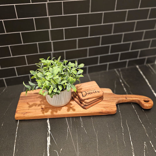 East Indian Walnut Long Live Edge Bread/Appetizer Board