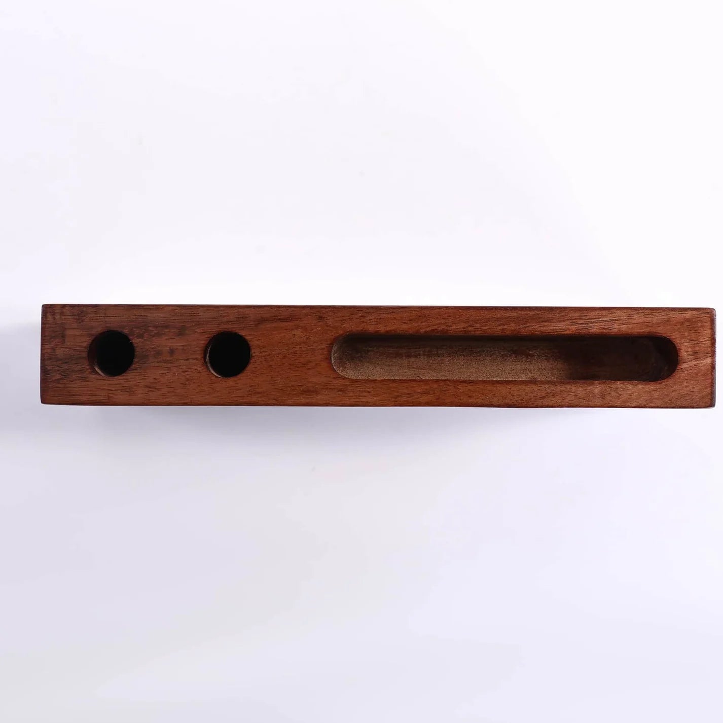 Marble Desk Name Plate with Pen and Business Card Holder