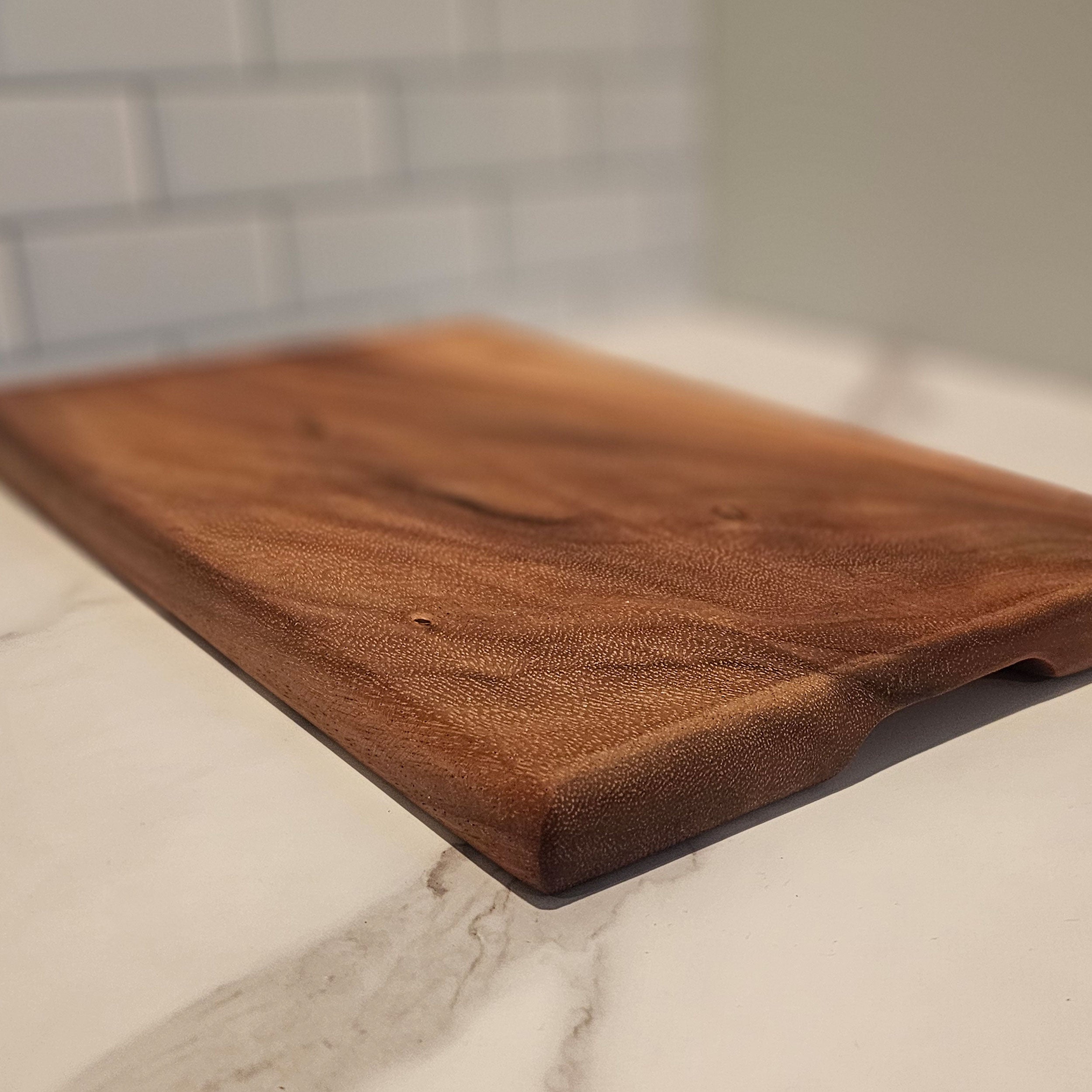 Premium, All Dark Grain, Medium Square End Cutting Board
