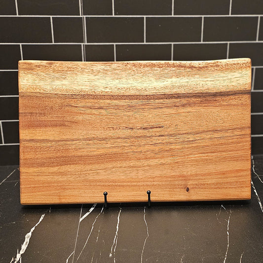 East Indian Walnut Medium Live Edge Square End Board