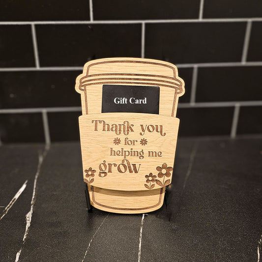 Coffee Gift Card Holder