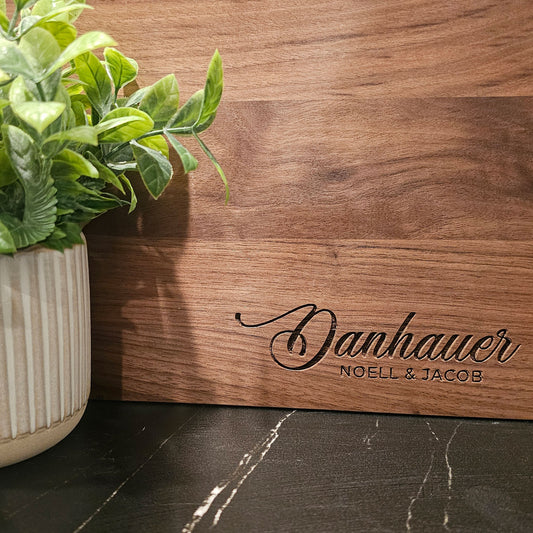 Personalized Walnut Cutting Board