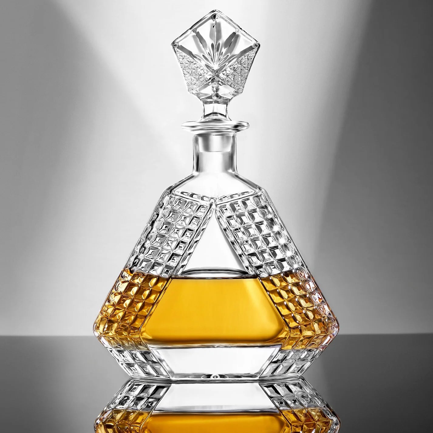 Triangle Whiskey Decanter