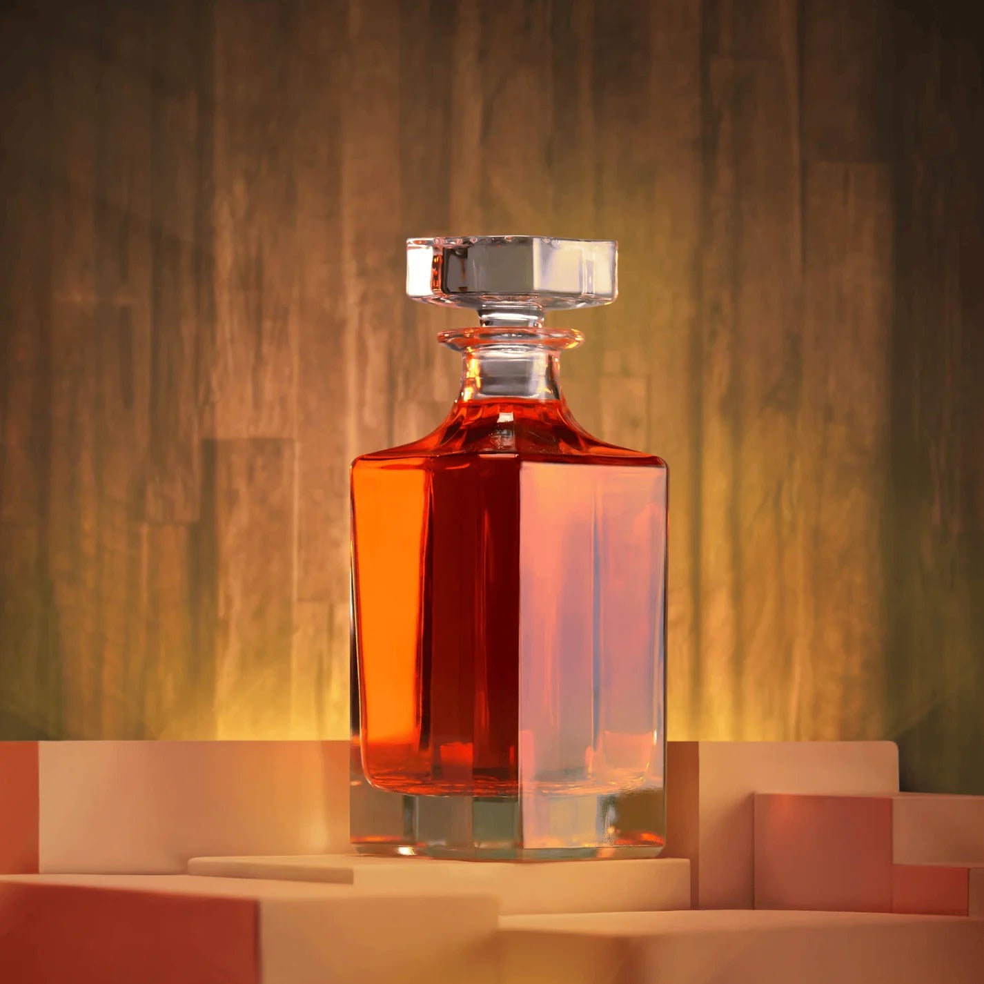 2 Glass Decanter Set